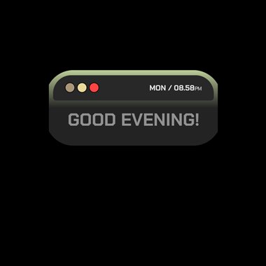 Clock style 108 preview